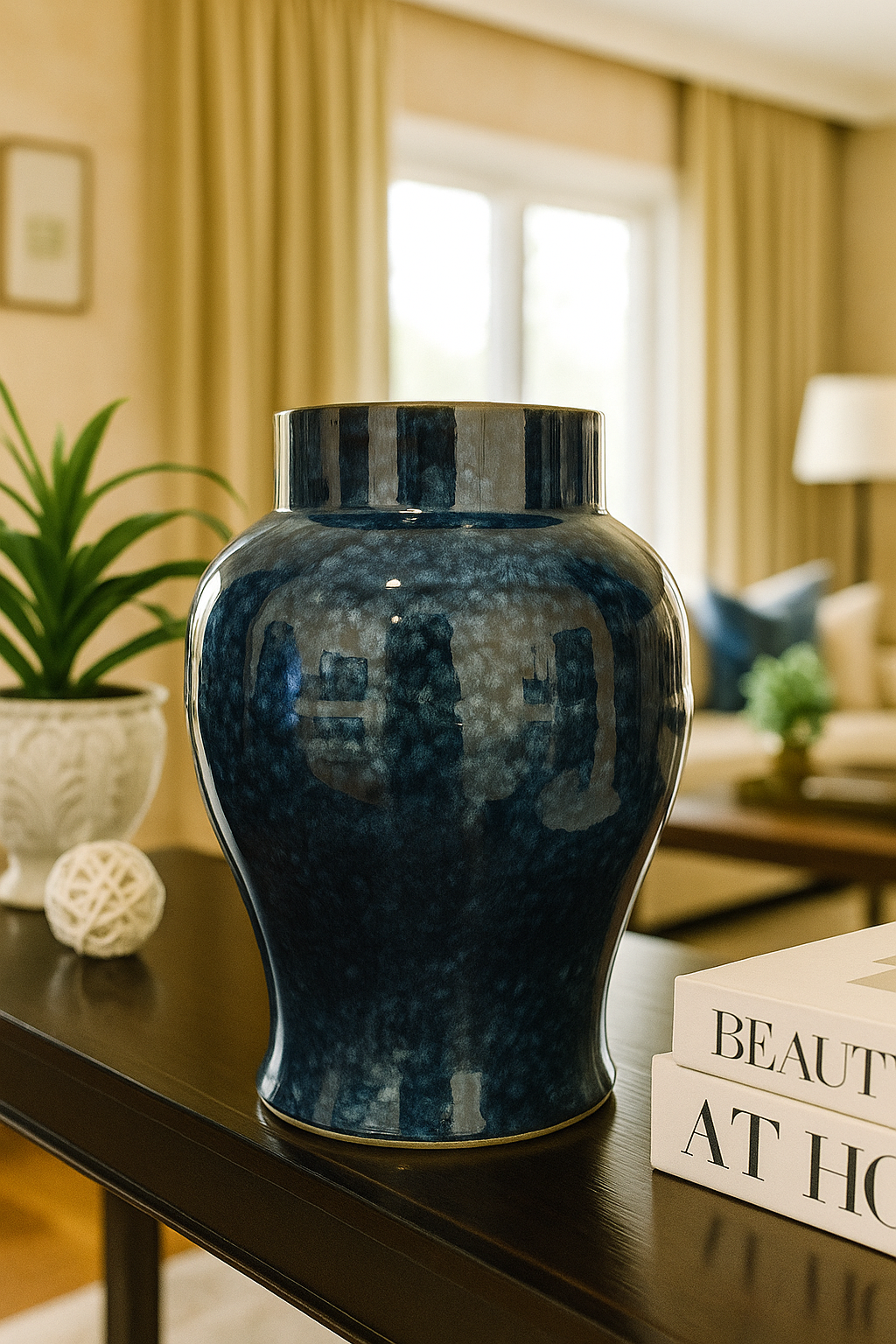 Midnight Mirage Celestial Glaze Vase
