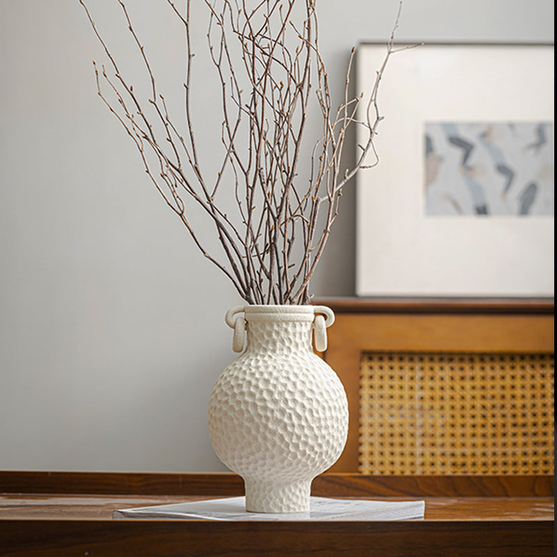 Aegean Echo Dual-Handle Vase