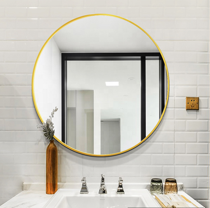 Noir Halo Round Wall Mirror