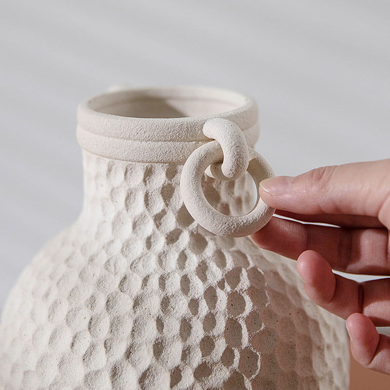 Aegean Echo Dual-Handle Vase
