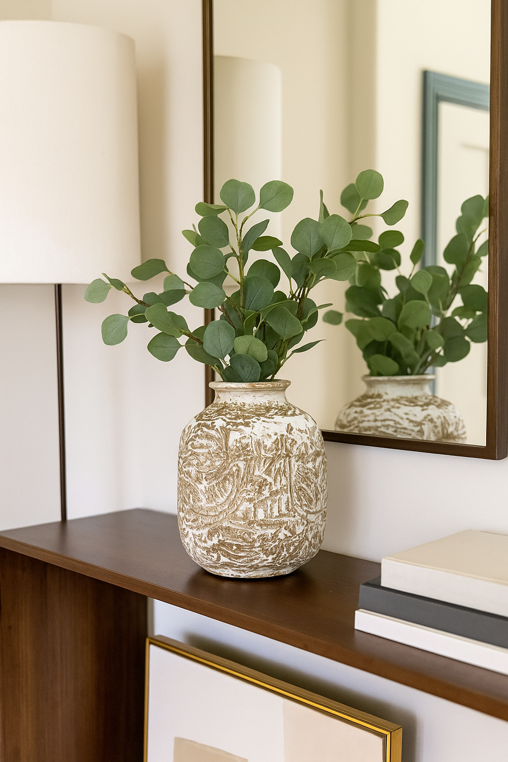 Whispering Grove Artisan Carved Vase