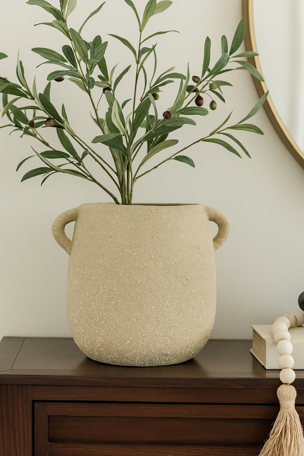 Earthen Embrace Handled Vase