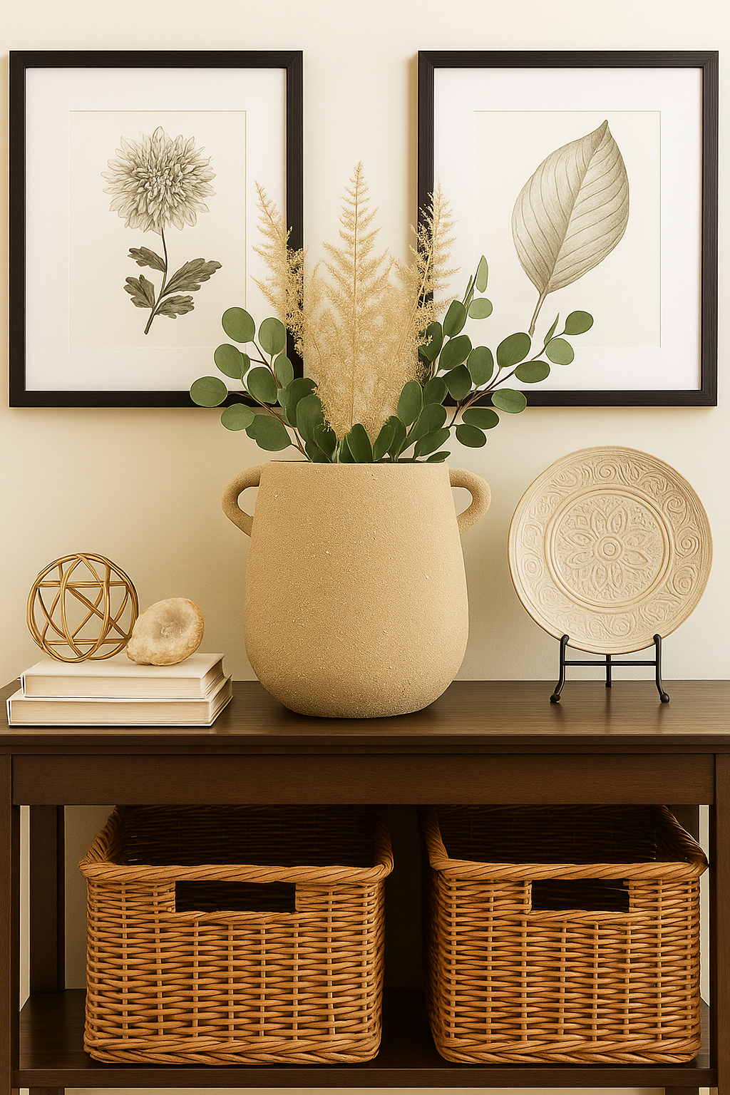 Earthen Embrace Handled Vase
