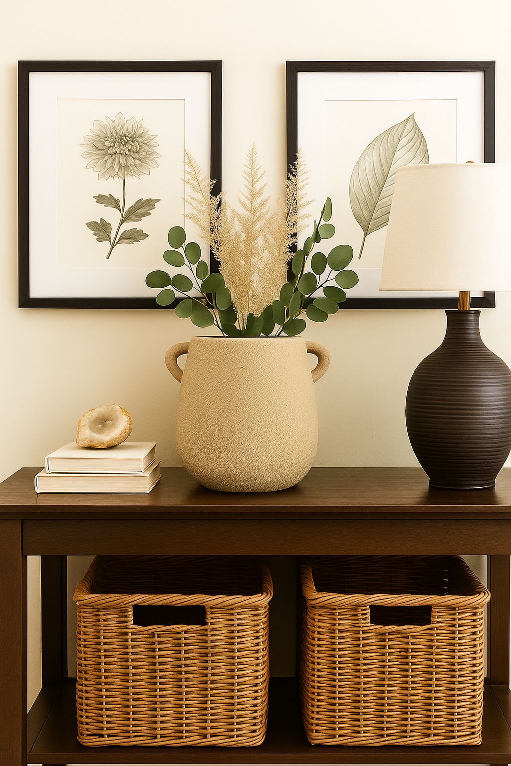 Earthen Embrace Handled Vase