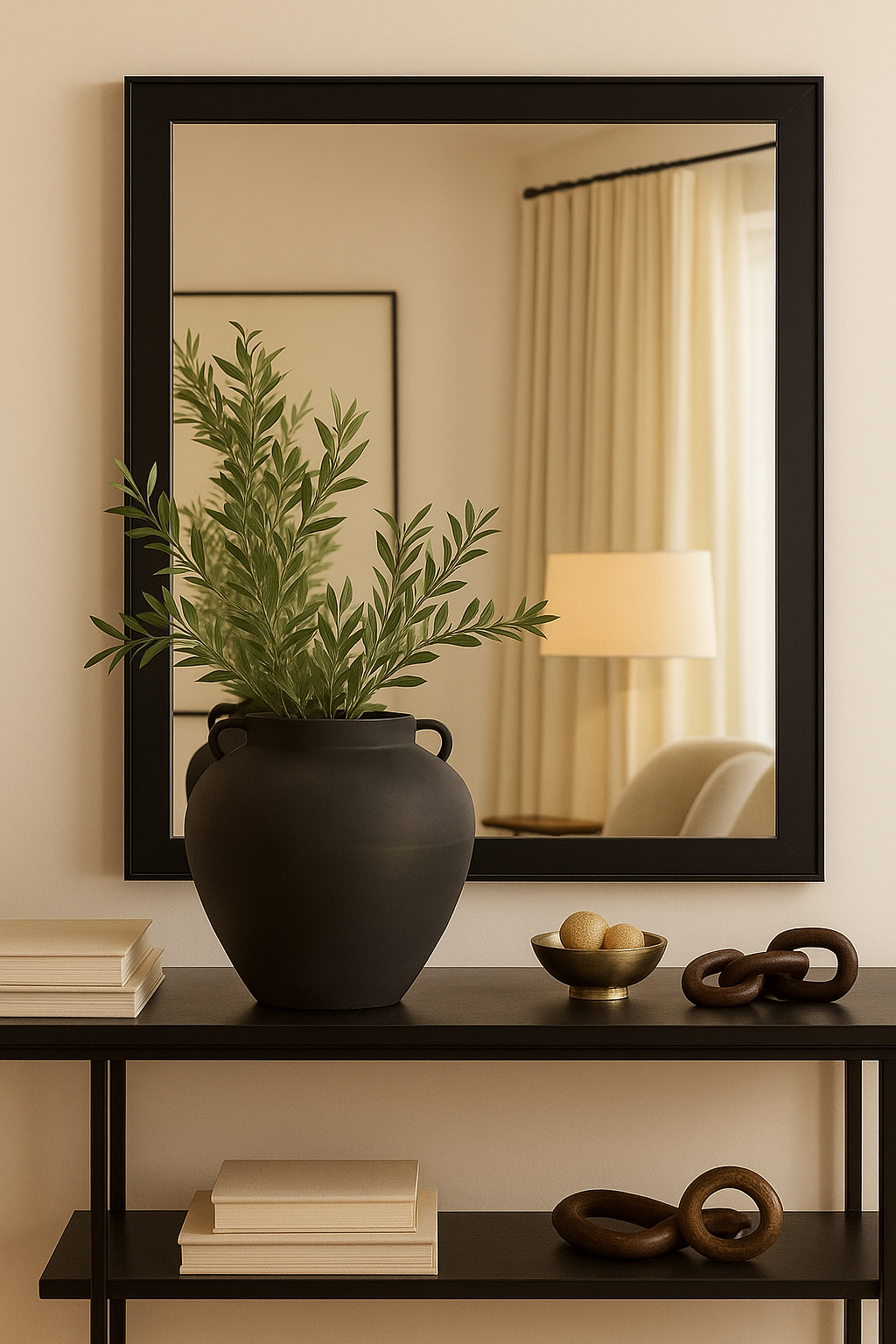 Noir Haven Handled Vase
