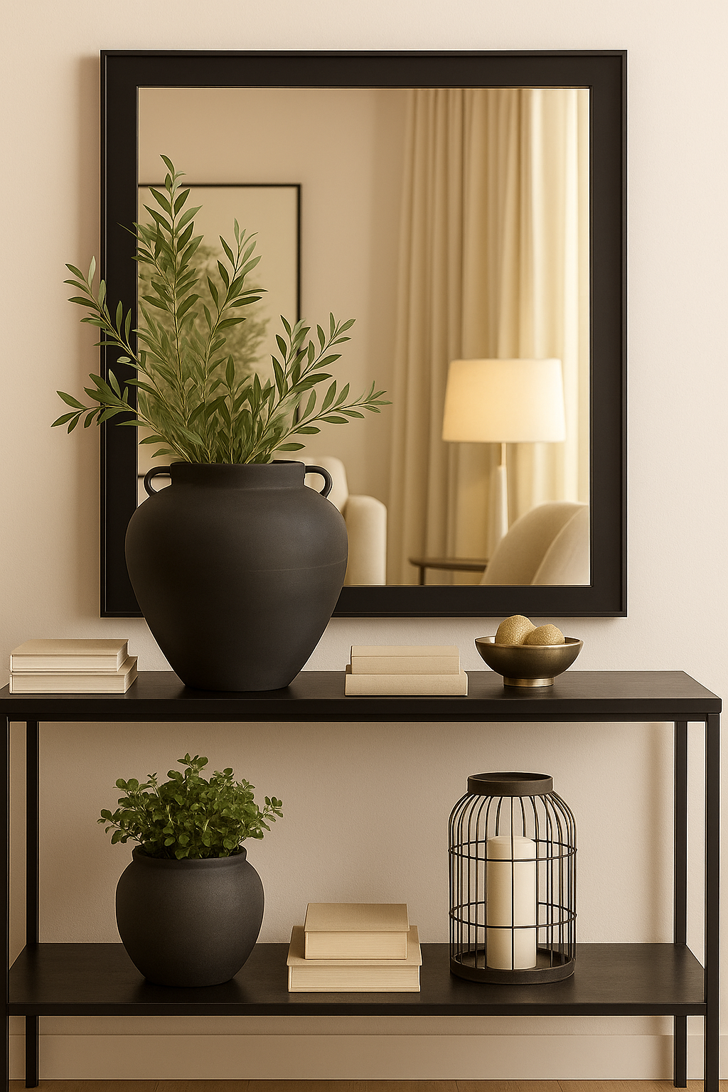 Noir Haven Handled Vase