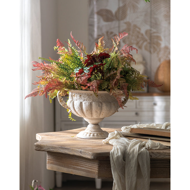 Vintage Bloom Metal Flower Vase