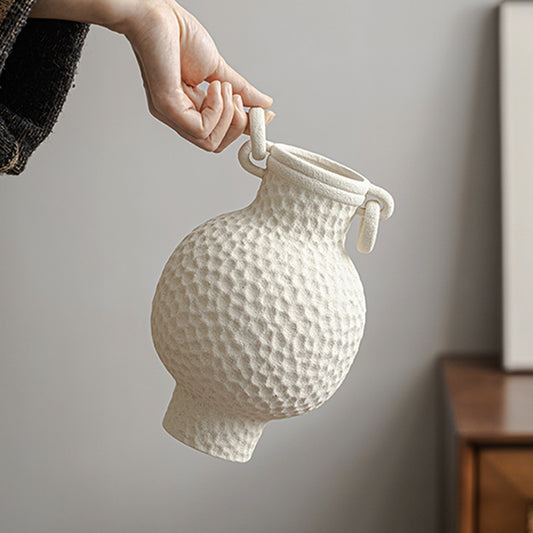 Aegean Echo Dual-Handle Vase