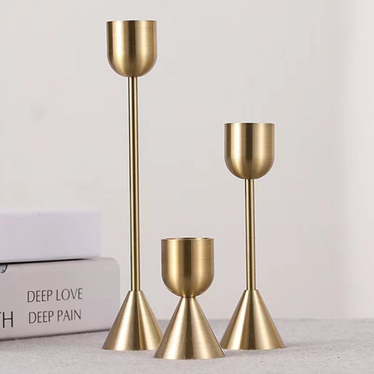Royal Ember Brass Candle Holder