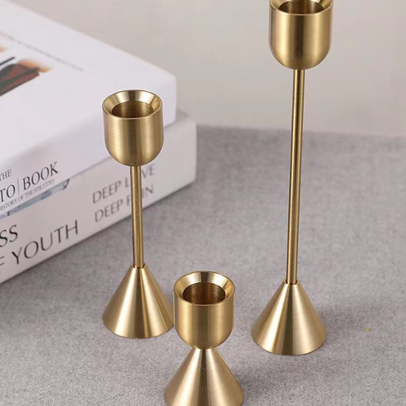 Royal Ember Brass Candle Holder