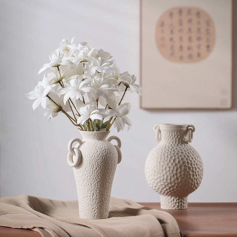Aegean Echo Dual-Handle Vase