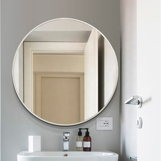 Noir Halo Round Wall Mirror