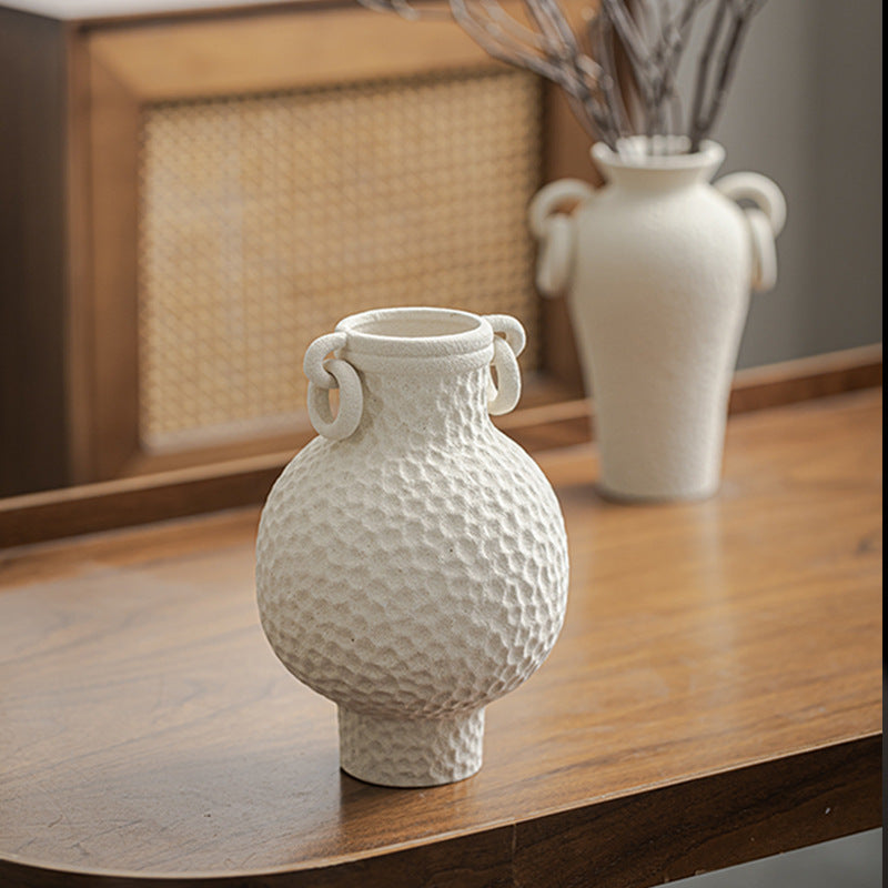 Aegean Echo Dual-Handle Vase