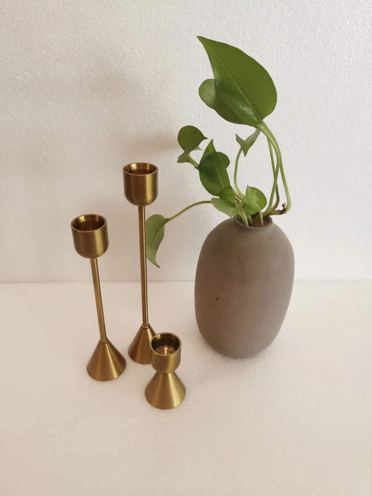 Royal Ember Brass Candle Holder