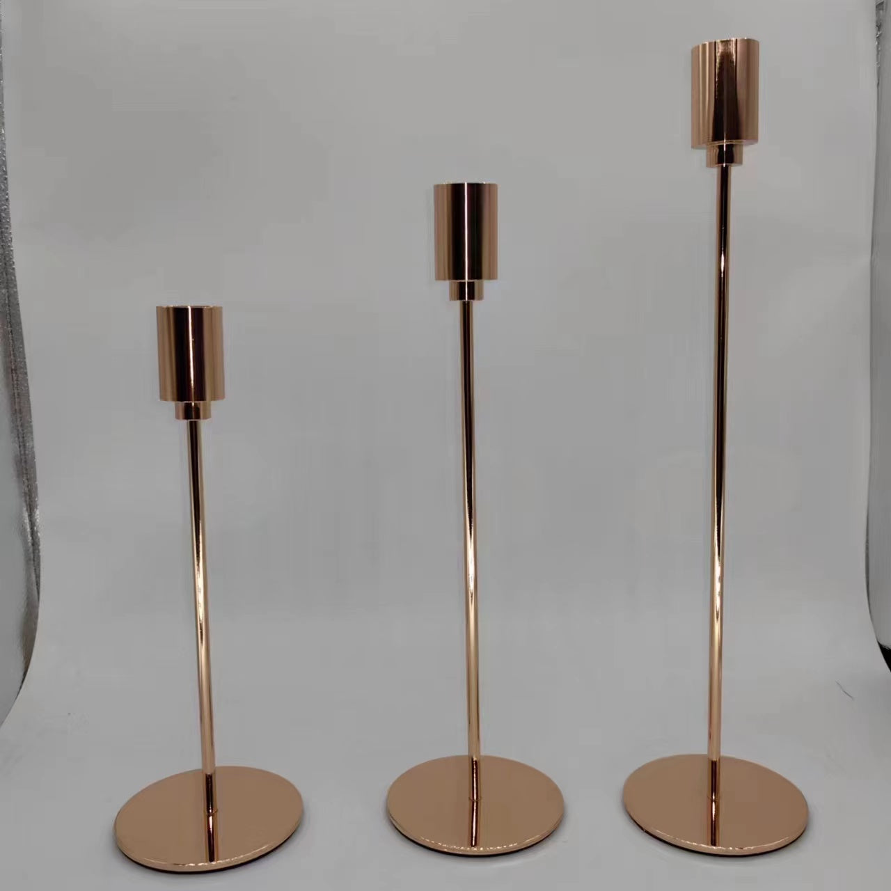 Gilded Stem Candle Holder