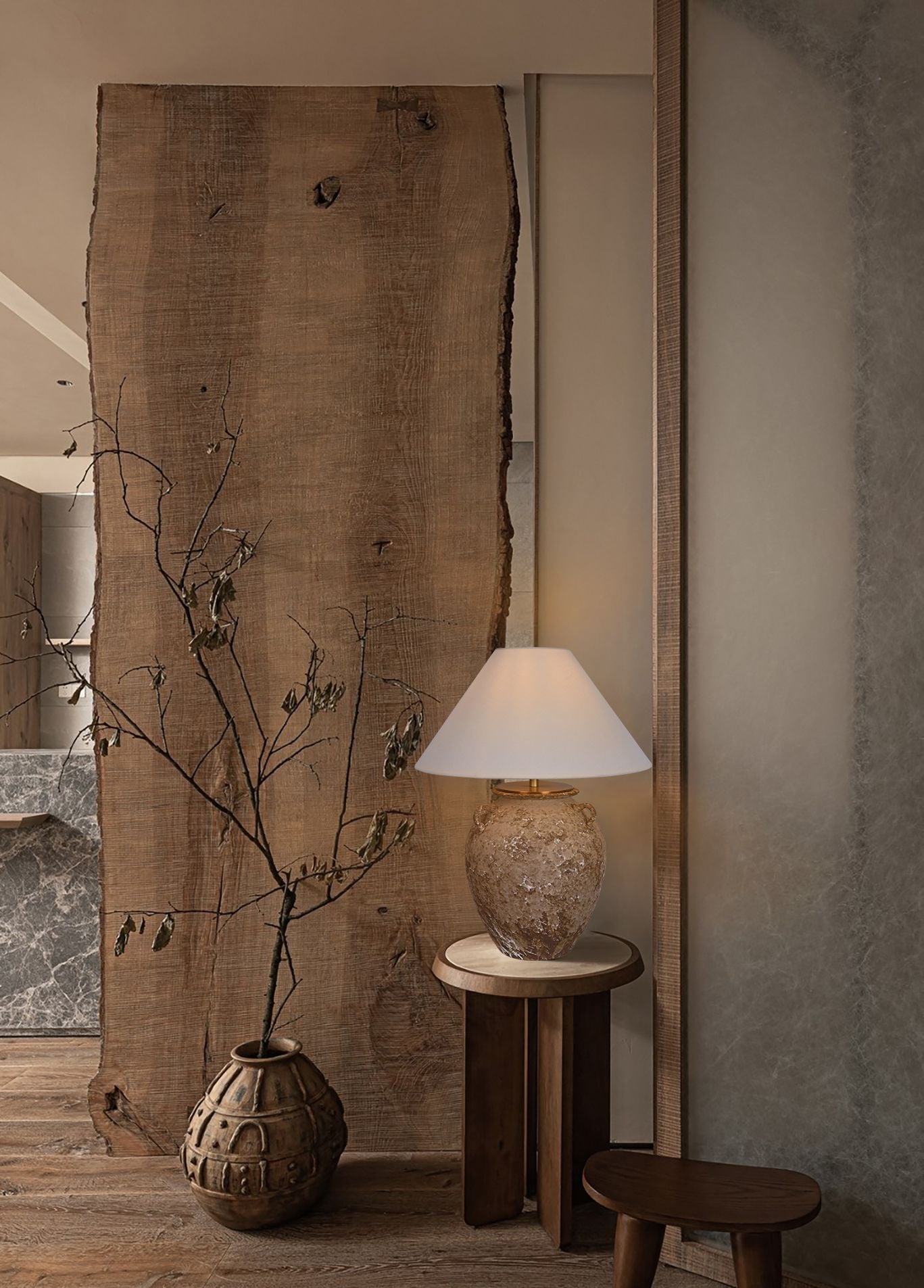 Wabi Light Vintage Stoneware Lamp
