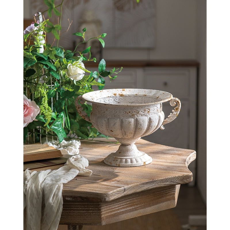 Vintage Bloom Metal Flower Vase