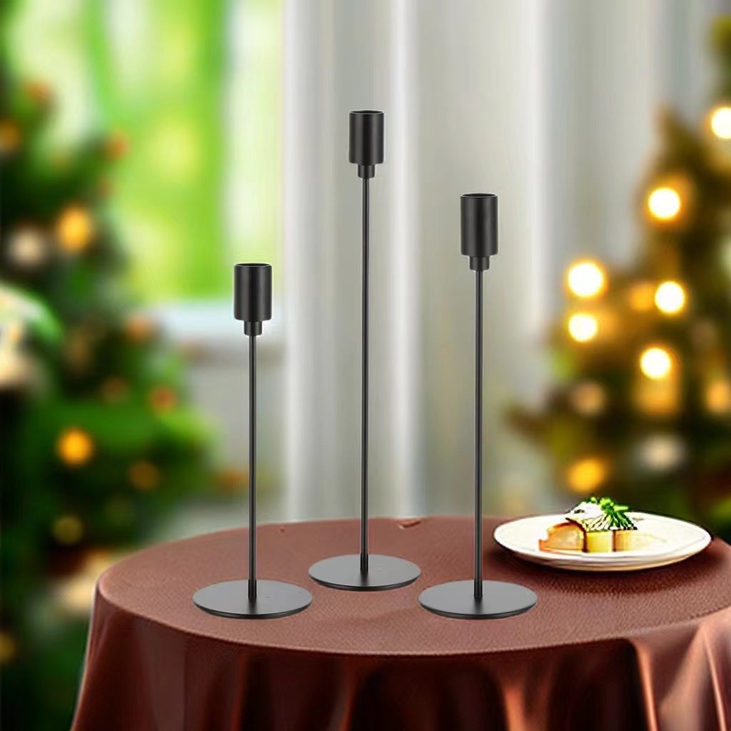 Gilded Stem Candle Holder