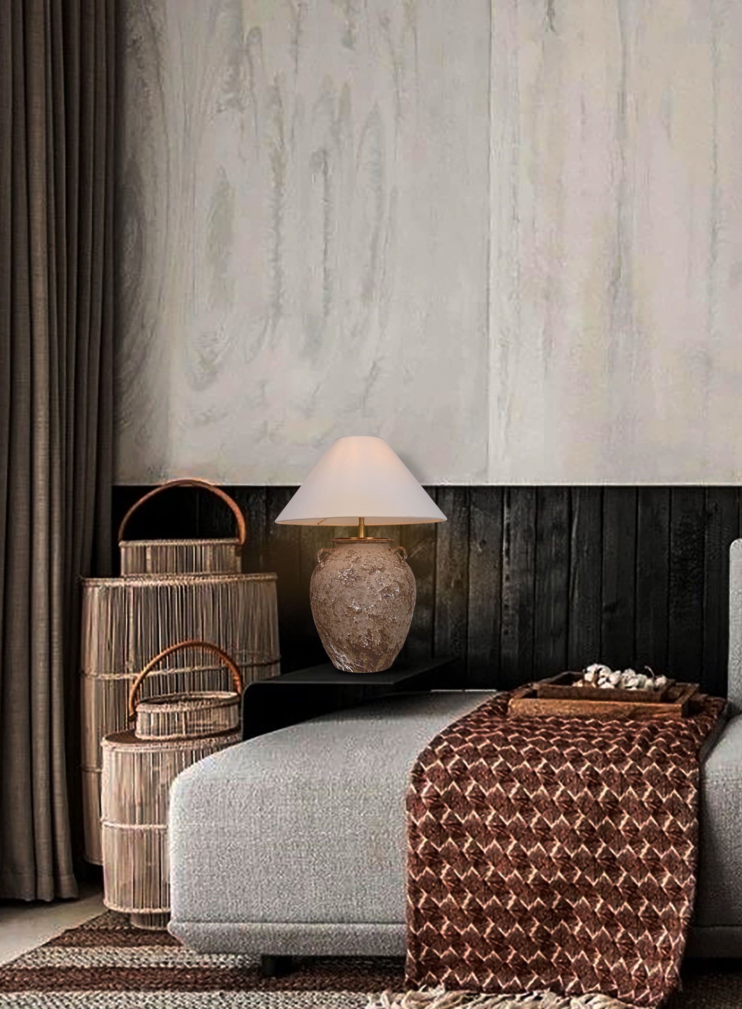 Wabi Light Vintage Stoneware Lamp